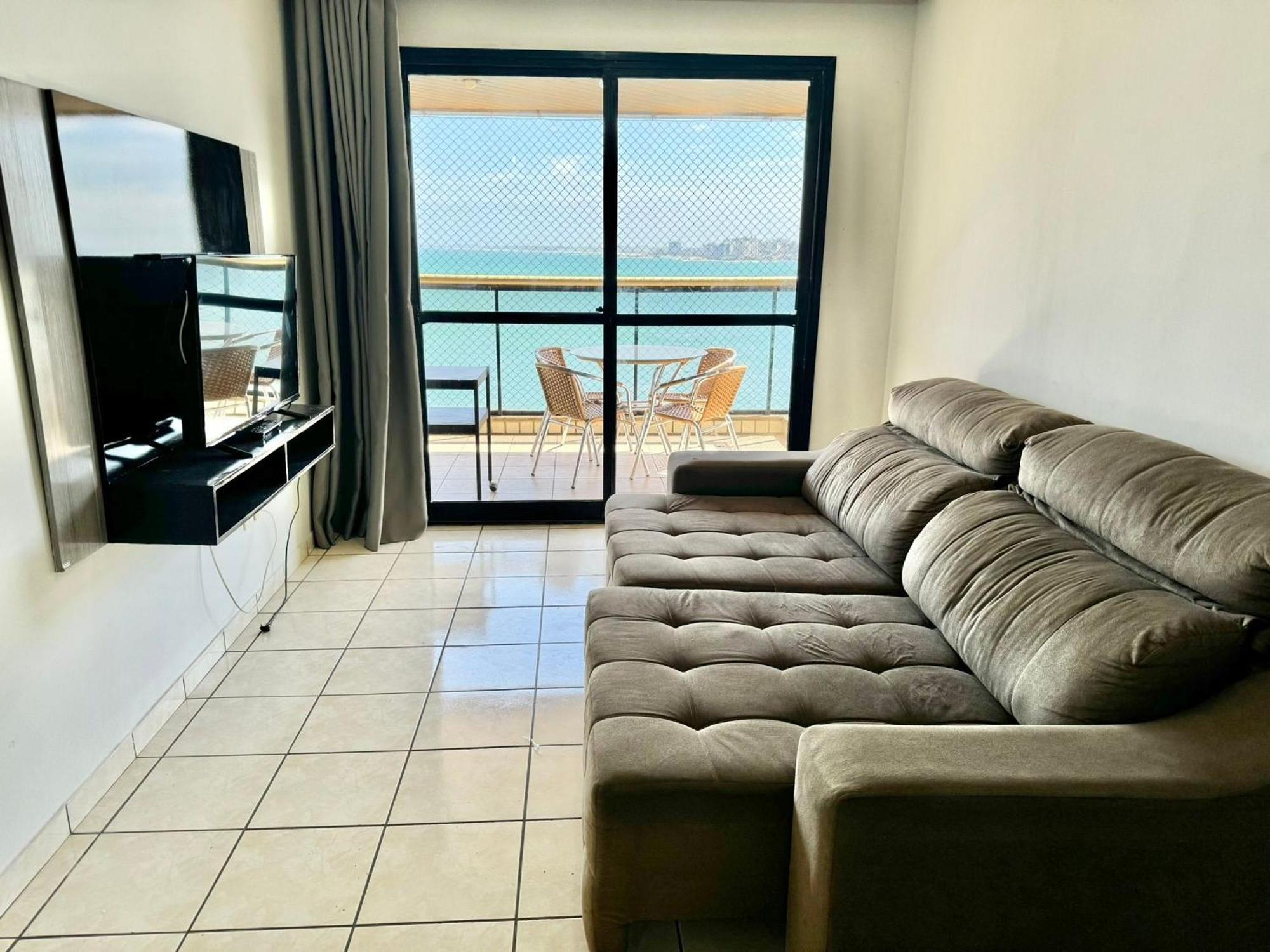Praia Do Morro - Apt. Canto Nobre, Frente Total Para O Mar, 4 Quartos 1 Vaga De Garagem, 2 Banheiros Guarapari Exteriör bild